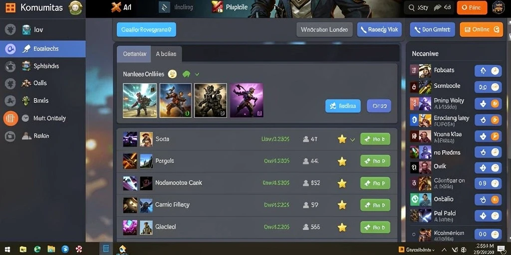 Screenshot menunjukkan tampilan antarmuka permainan yang menarik.