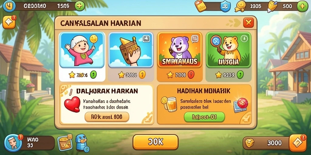 Tampilan antarmuka yang ramah dan menarik.