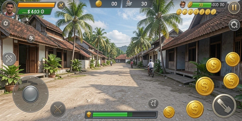 Tampilan antarmuka utama OLLO4D yang menarik.