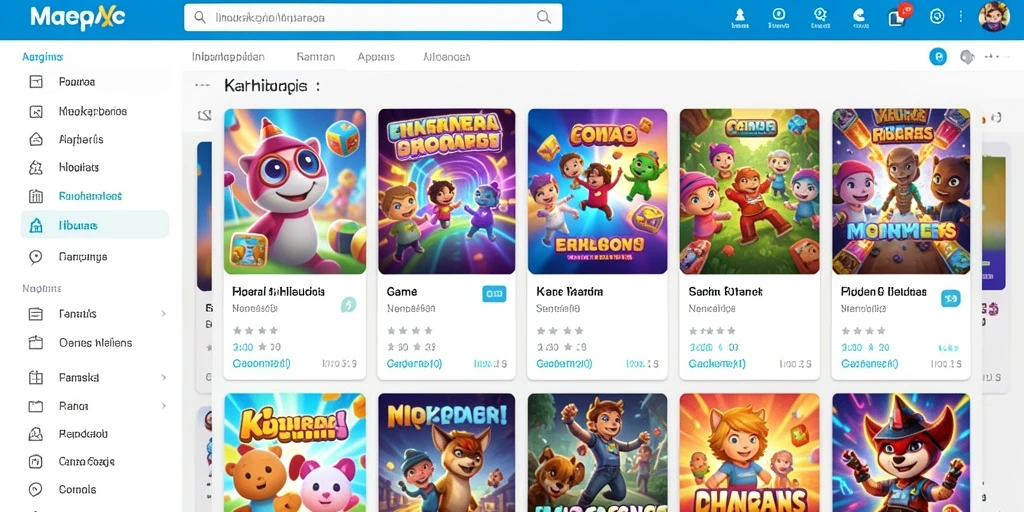 Tampilan antarmuka permainan REJEKI yang menarik.
